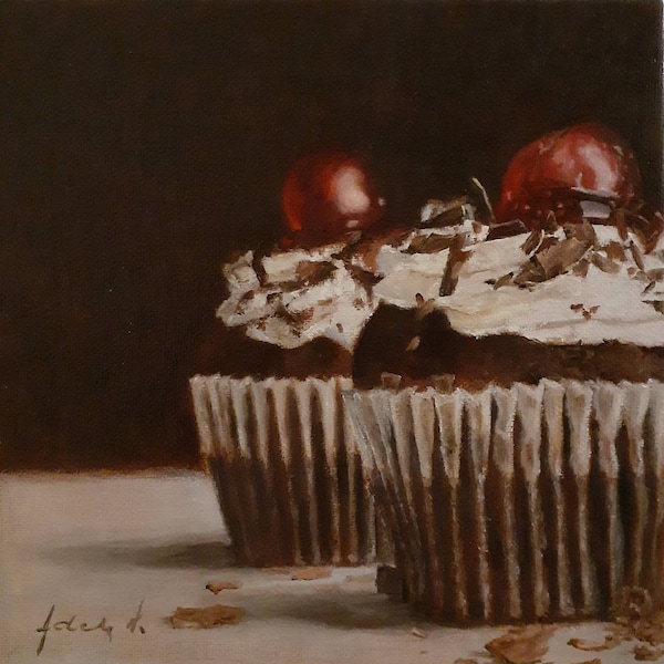 Still life with cupcakes