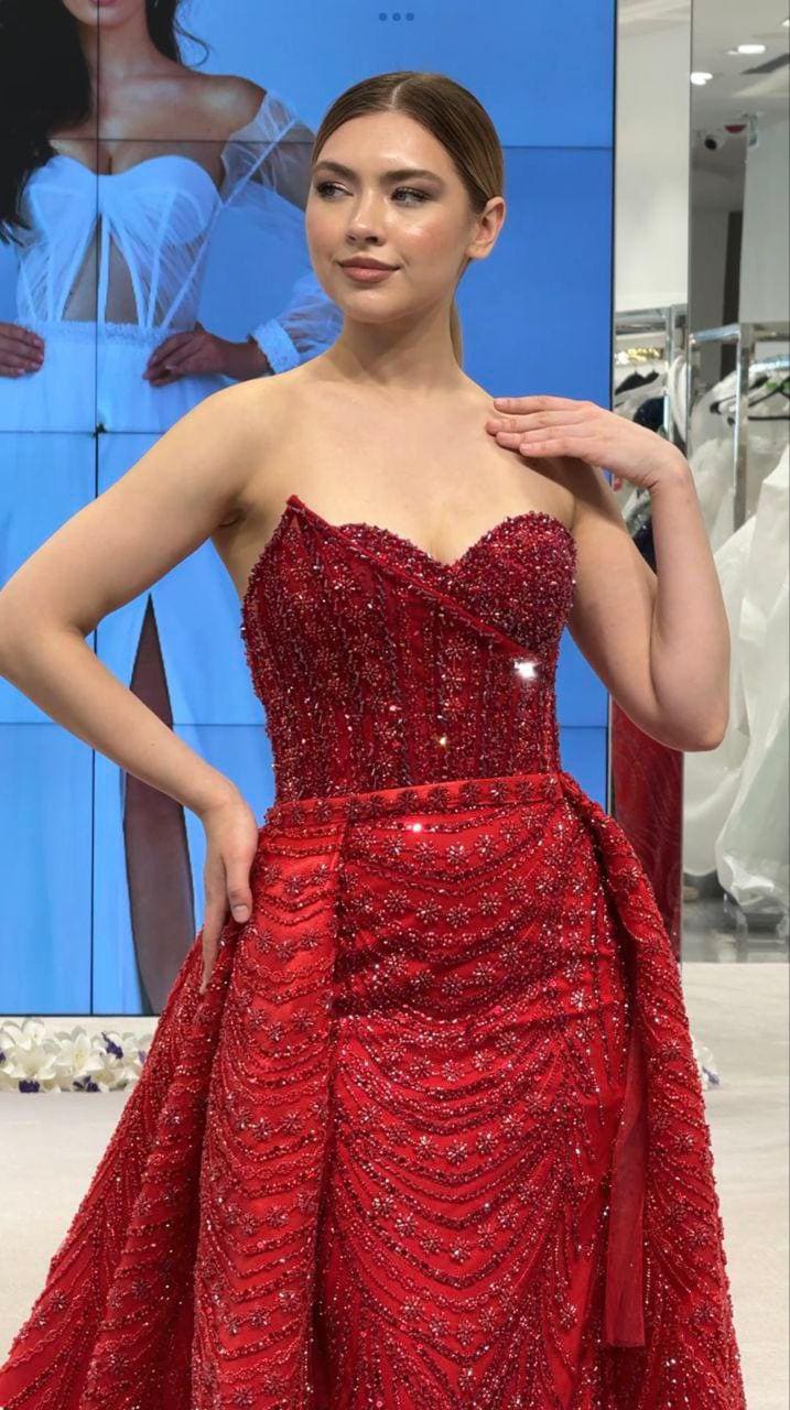 Red Fish Tail Dress - Etsy