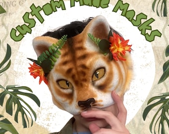 Custom Animal mask Quote (therian, furry, costume) Do not buy this listing!