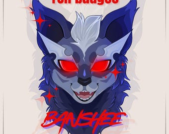 Custom character badge (digital file)
