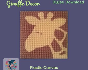 Giraffe Canvas Pattern: DIY Kinderzimmer Deko (PDF Download)