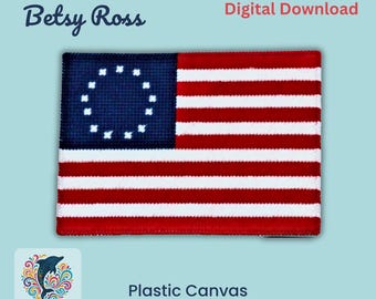 "Betsy Ross Flagge, Leinwand-Muster: ""Americana Decor"""