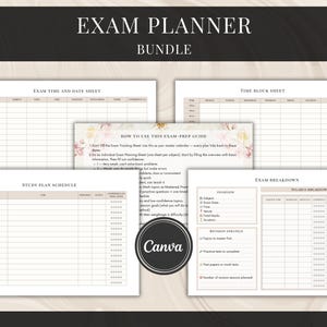 Prüfungsplaner zum ausdrucken, Prüfungsvorbereitung für GCSE, A Level Tracker, College Prüfungsvorbereitungen, Prüfungsplaner, Prüfungsplaner