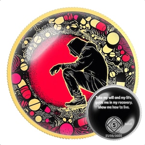 Narcoics Anonymous NA Medallion – 12 Step REcovery Münze für Clean Time Meilensteine – Geschenk für Nüchternheit
