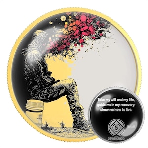 Narcoics Anonymous NA Medallion – 12 Step REcovery Münze für Clean Time Meilensteine – Geschenk für Nüchternheit