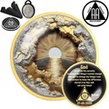 Wave Sobriety Coin Gold Silver, Sea Recovery Chip Gift, AA NA Sober Milestone Token, Sober Gift for Him Her product logo