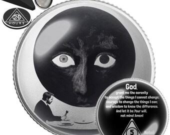 Moneda de sobriedad / Diseño de la voz interior / Ficha de recuperación personalizada de AA/NA / Regalo de sobriedad para fortalecer el interior