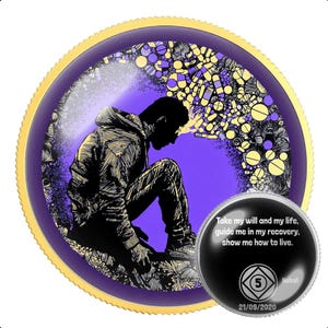 Narcoics Anonymous NA Medallion – 12 Step REcovery Münze für Clean Time Meilensteine – Geschenk für Nüchternheit