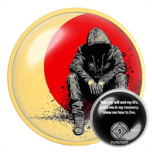 Narcoics Anonymous NA Medallion – 12 Step REcovery Münze für Clean Time Meilensteine – Geschenk für Nüchternheit