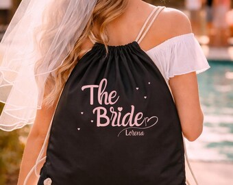 Personalized Bride Drawstring Bag | Bachelorette Party Bag for the Bride | Bride Bag for Bachelorette Parties | Bridal Accessory 2026