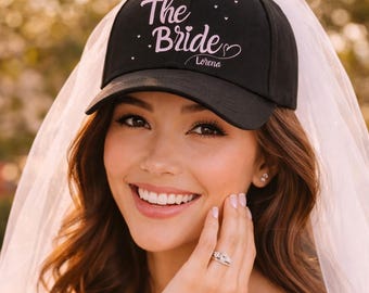 Personalized Bride Cap | Bachelorette Party Cap with Name | Bride Hat | Bachelorette Outfit 2026