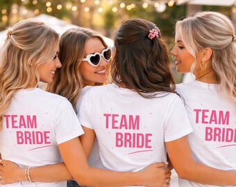 Team Bride Shirt | Hen Party T-Shirt | Team Bride Outfit | White Hen Party Shirt