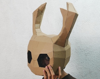 Hollow Knight Helmet Cardboard Template with Video Tutorial – Printable DIY Pattern for Costume, Cosplay, and Craft Projects