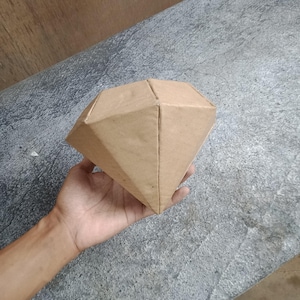 Diamantformad kartongmall för hantverk och gör-det-själv-projekt - Återanvändbar stencil för konst, smycken, heminredning och mer