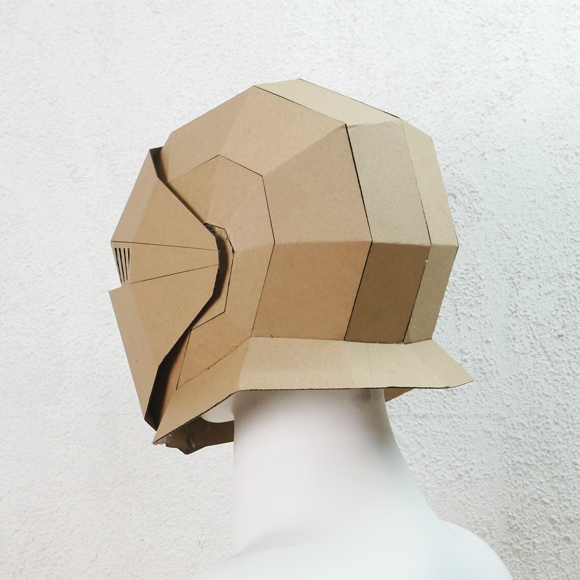 Knight Helmet Cardboard Template With Video Tutorial Printable DIY