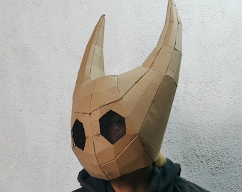 Hornet Silksong Helmet Cardboard Template with Video Tutorial – Printable DIY Pattern for Costume, Cosplay, and Craft Projects