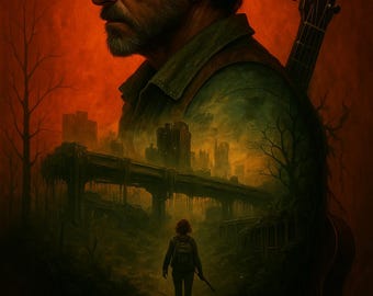 Post-Apocalyptic Survivor Art Print – Digital Download – Moody Dystopian Wall Decor