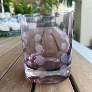Mikasa whiskey glass | purple | Vintage