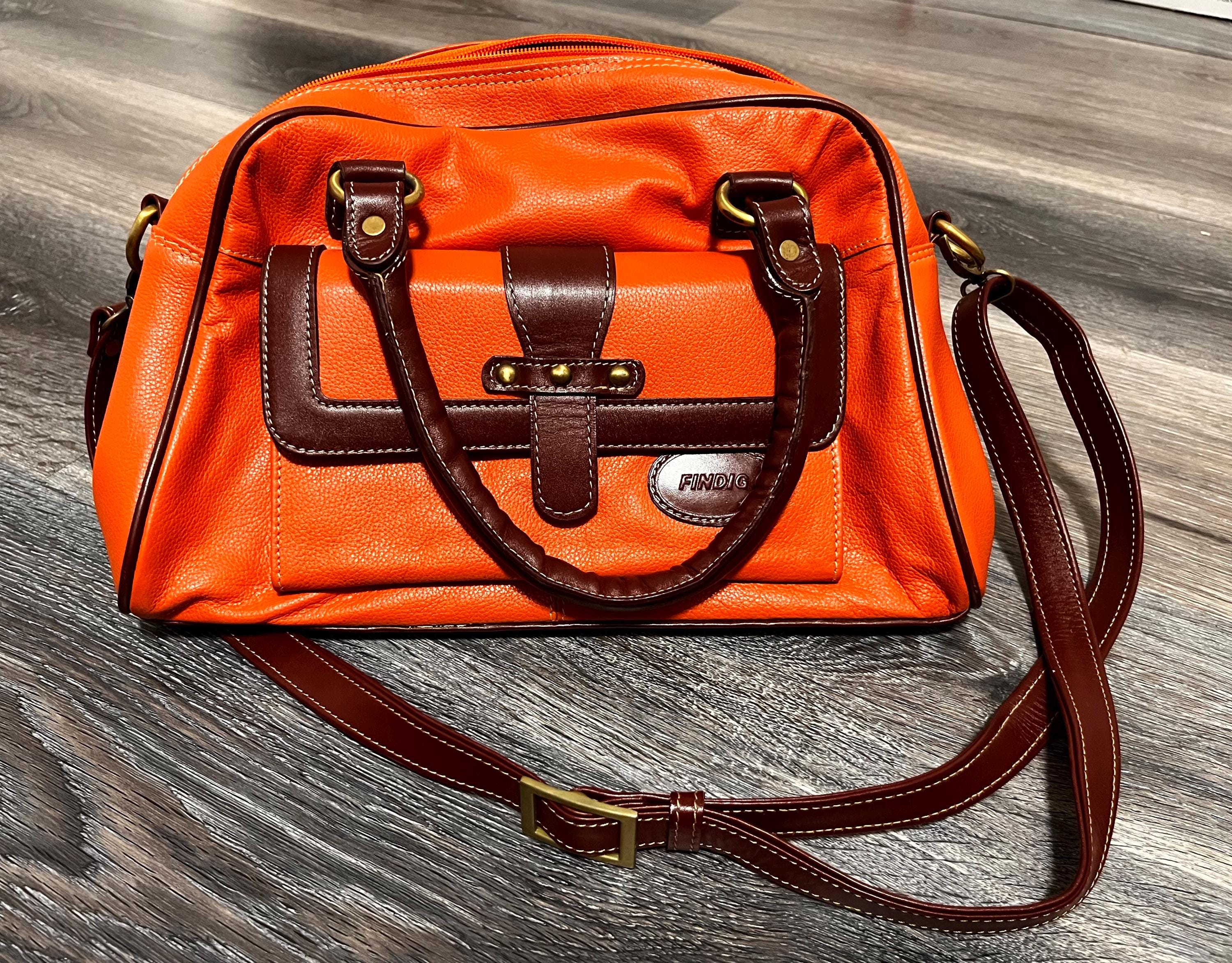 Orange Findig Bag With Shoulder Strap - Etsy