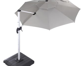 5 ft red patio umbrella Formosa Covers 7.5 ft Market Patio Umbrella 8 Rib Replacement Canopy