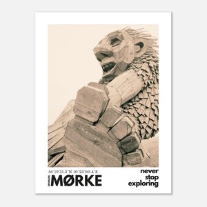 Sigurd's Roar - Arte nordica senza tempo: stampa su carta opaca classica Wall Art
