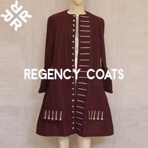 Cappotto da uomo in lana bordeaux: stile pirata del XVII secolo