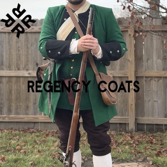 Frock Coat Green Coats Revolutionary War Colonial Jacket In Sage