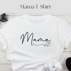 Mama Matching Shirt: Minimal Heart Design, Mothers Day Gift, Matching Family Outfits | Adult Tee
