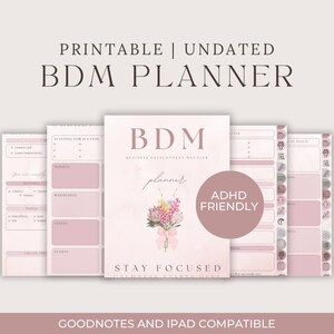 Digital BDM Planner | Business Development Manager Planner | Goal Tracker | Sales Pipeline | Work PDF Planner | Hyperlinked Download
