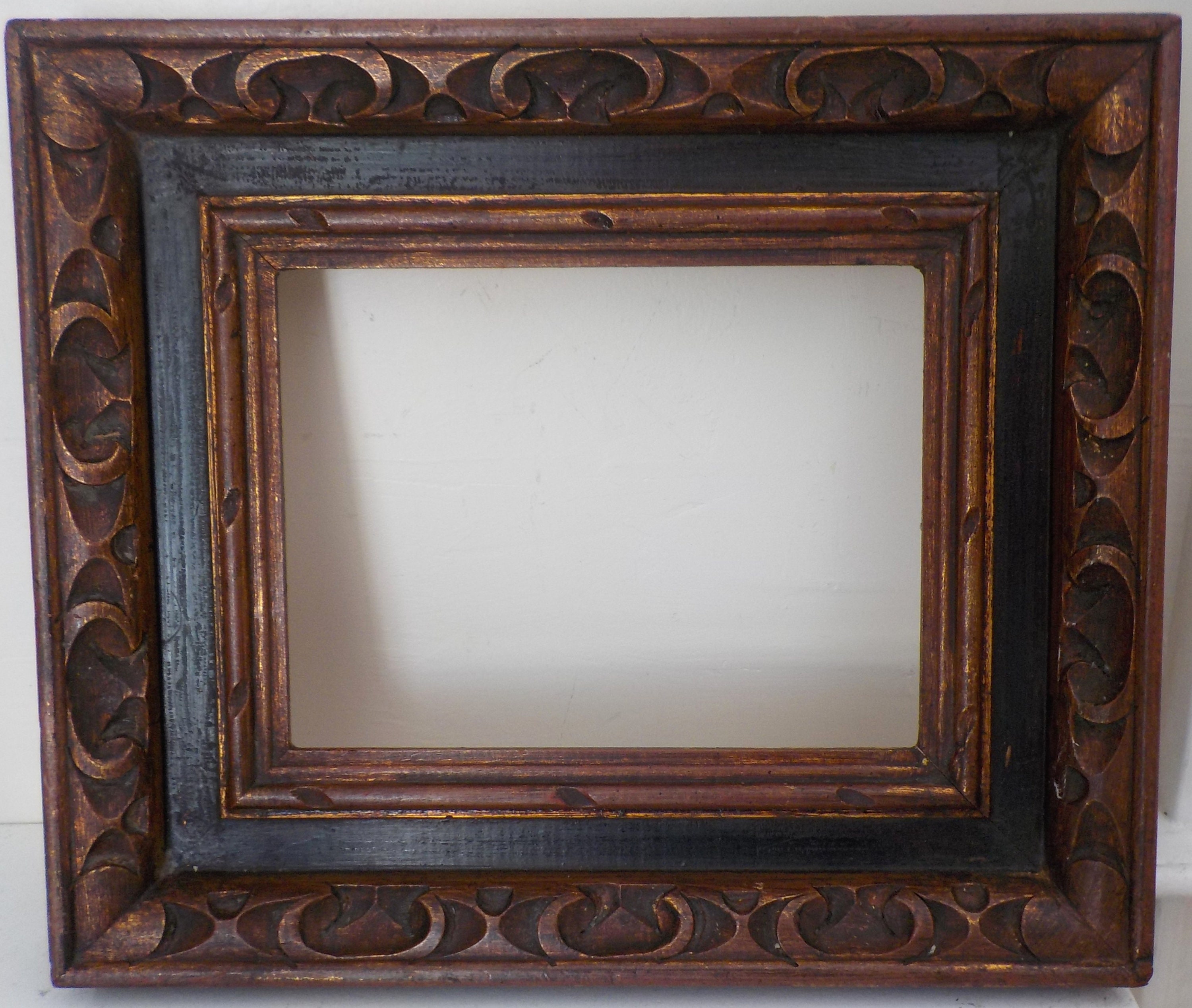 Handmade Burnt Wooden Mirror Frames 1 on 1 Free Natural Wood Color