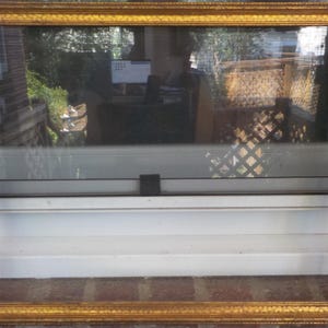 Vintage Arts & Crafts ART DECO Gilt Gold , Textured WOOD, Rectangular Picture Frame 12 x 15 1/2 in. fit c1920-30s
