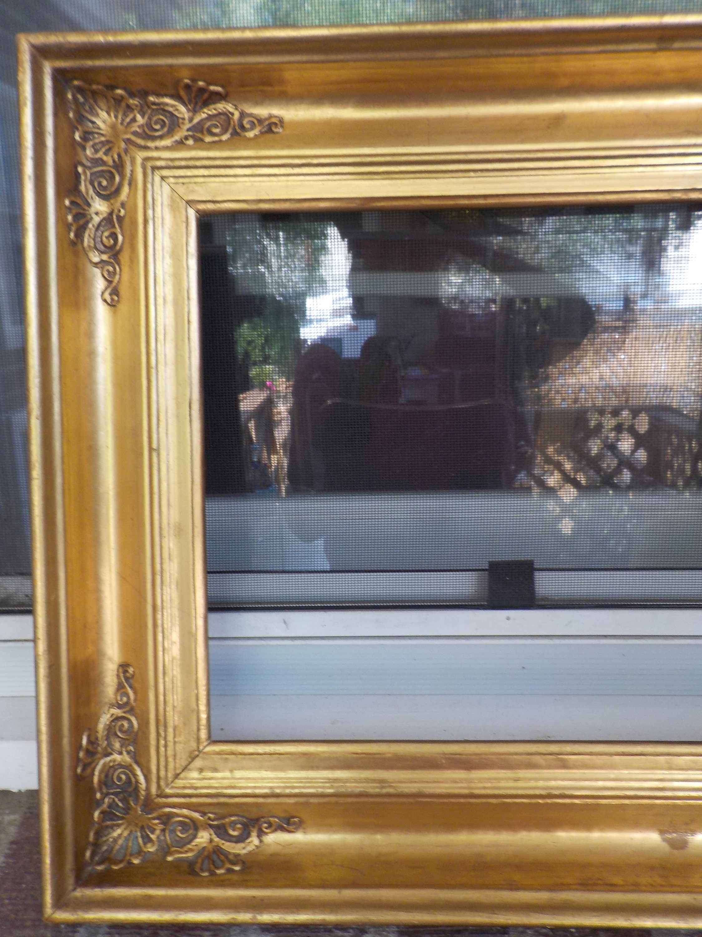 Vintage French, Buttery GILT GOLD Luminous , Coved Scooped Vintage French, Buttery GILT GOLD Luminous , Coved Scooped