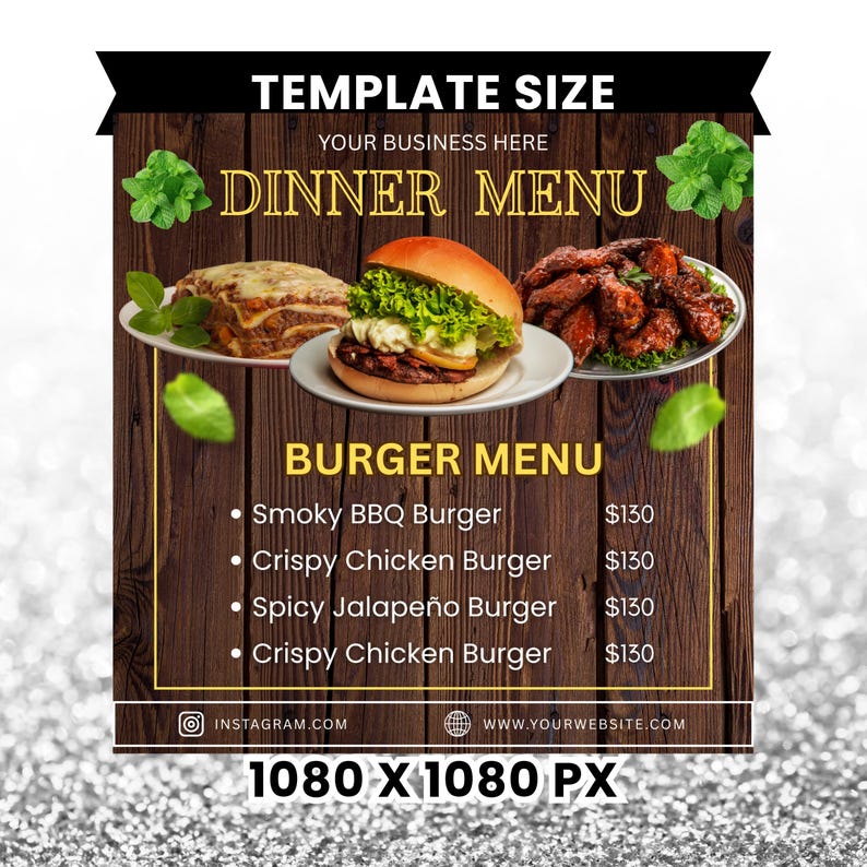 Editable Restaurant Menu Flyer Template: Rustic Wood Design (canva ...