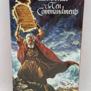 Charlton Heston - The Ten Commandments 1956 Cecil B. DeMille’s Movie (VHS, 1998)