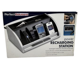 Estación de recarga de soluciones: organizador de escritorio, nuevo y antiguo