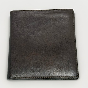 Cartera vintage Majorca para hombre, de piel marrón oscuro, plegable, con 12 ranuras para tarjetas de crédito