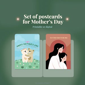 Postal del Día de la Madre / Postal Imprimible / Descarga Digital / Diseño Moderno / Tarjeta del Día de la Madre / Regalo para Mamá / Regalo para el Día de la Madre