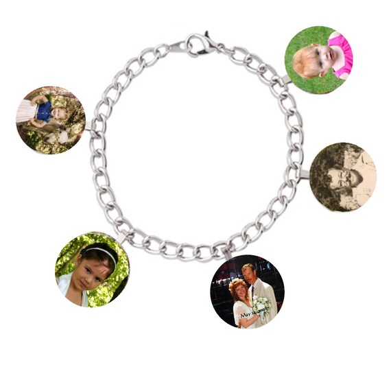 Photo Keepsake Charm Bracelet Personalized Customized Photo Etsy