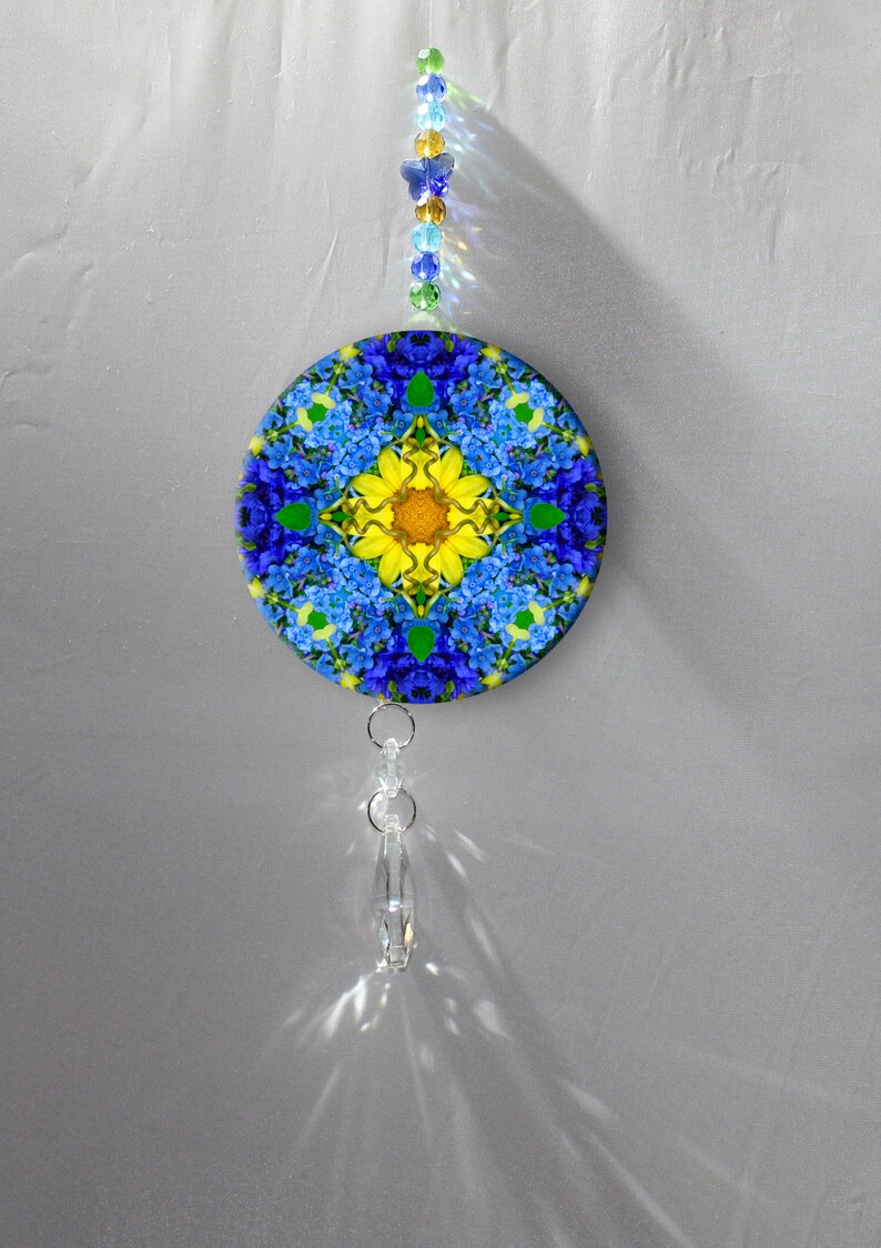 Glass Suncatcher Decor Home Ornament Garden Art Etsy