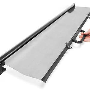 Black Sliding Sun Shade Kit Compatible with Citroën AMI suitable for Fiat Topolino, for Opel Rocks – UV Protection, Retractable Curtain