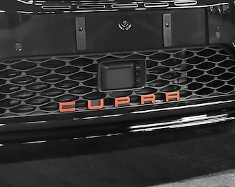 Lettere per Griglia Anteriore Compatibili con Seat e Cupra – Logo Bronzo/Rame Calandra Personalizzata scritta Cupra emblema tuning sport
