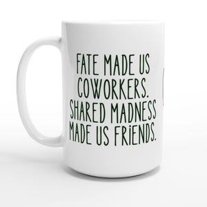 Girlfriend gift farewell gift – Funny XXL ceramic mug for colleagues with saying, small gifts office, mug for work colleagues