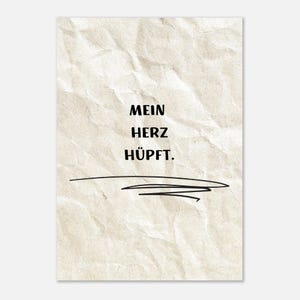 Heart poster | Heart poster | Minimalist wall decoration | Minimalist quote poster in Scandi style | Love wall art | Gift