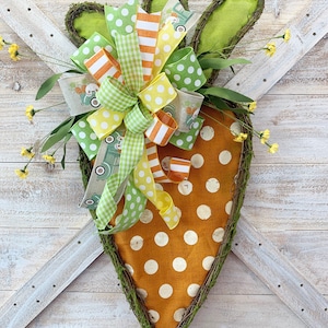 Easter Carrot Door Hanger, Spring Wreath, Easter Wreath for Front Door