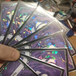 Holographic Upgrade for Riftbound Runes - Sticker for cards - customize your cards - set of 9 sticker per rune set