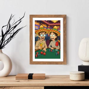 Custom Cartoon Portrait from Your Photo | Simpsons, Rick and Morty, and More Styles | Personalized Gift for Couples, Families and Pets