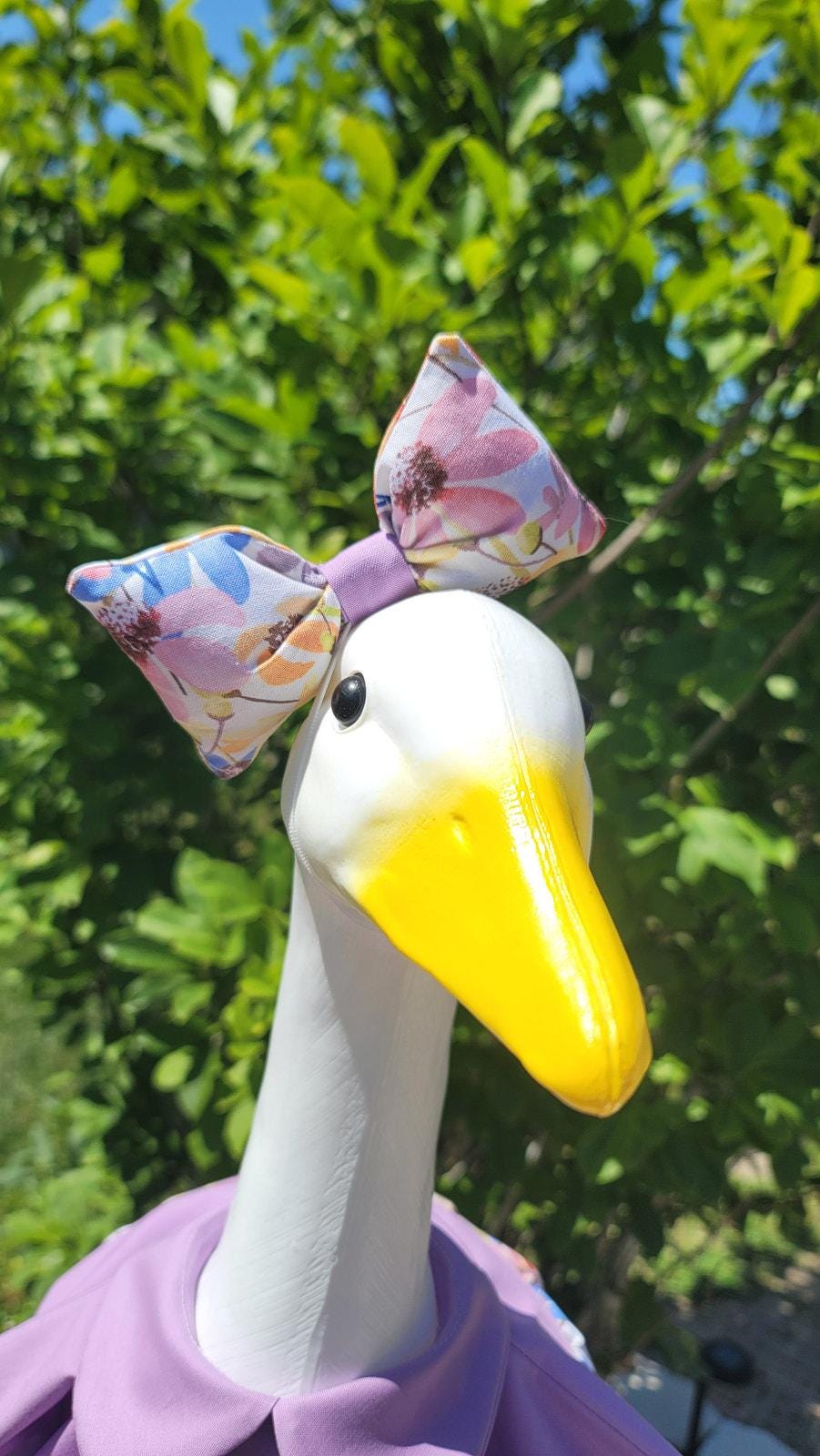 Daisy Porch Goose Dress With Wings & Bow Outfit Handmade Summer Floral ...