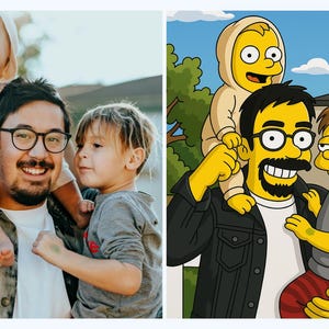 Transform your photo into Simpson inspired artwork | Custom Portraits