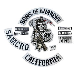 Sons of Anarchy Embroidered Patch Set: Jax Teller Vest, Custom City