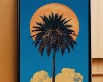 Palm Tree Poster, Home Decor, Bedroom Poster